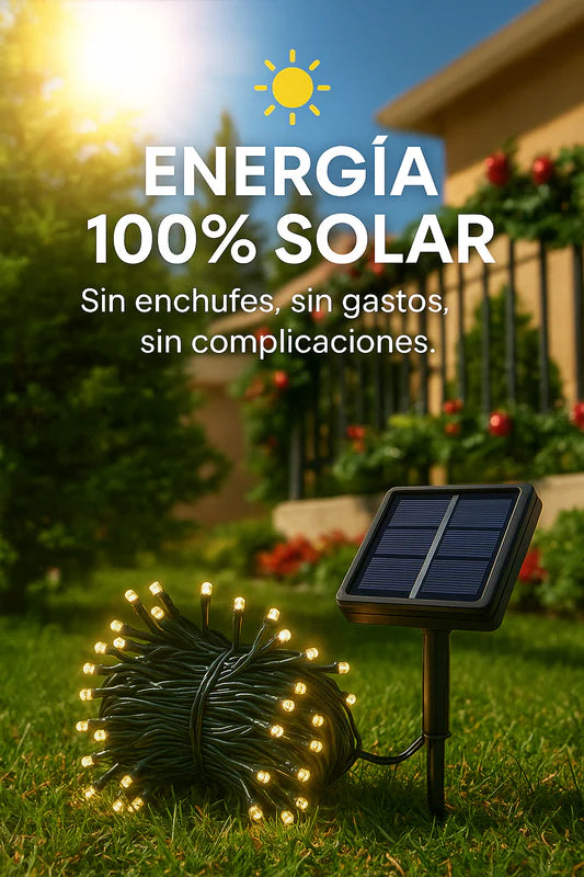 Luces Navidad  Energía Solar Prem 300Led